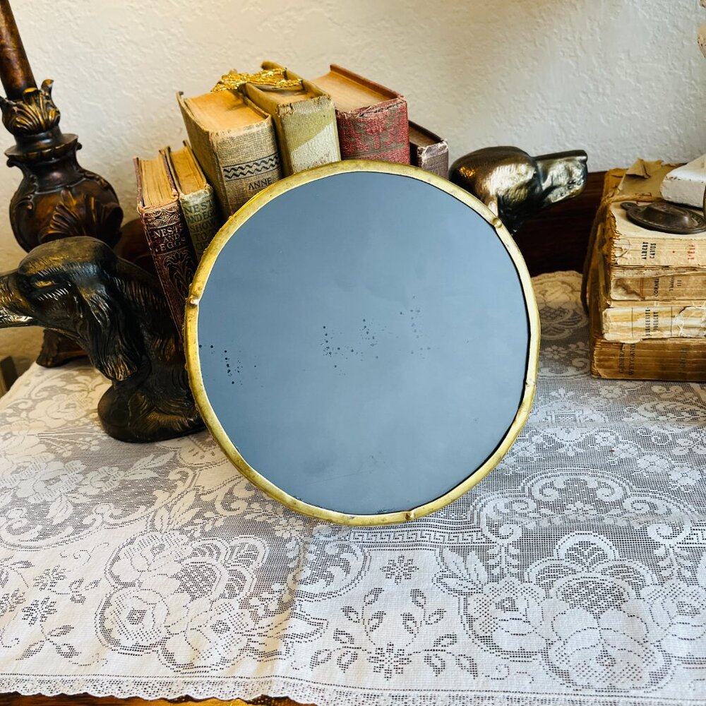❌SOLD❌VTG Brass Hollywood Regency Vanity mirror/tray - Picture 11 of 12